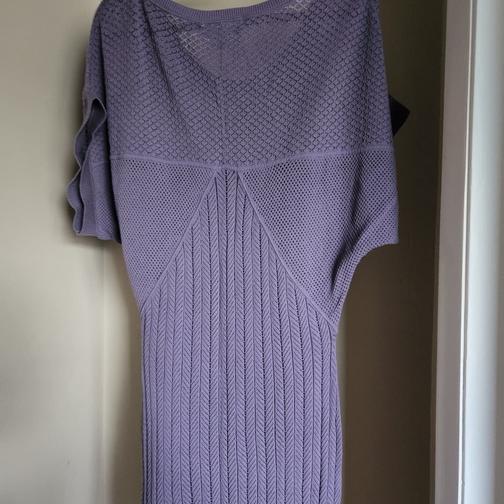 Lacoste Purple Knit Dress View 5